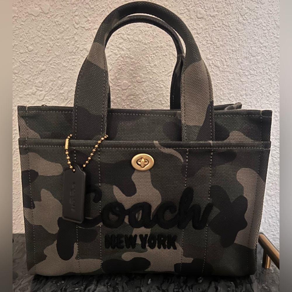 Coach Cargo Tote Bag 26 Camo Print